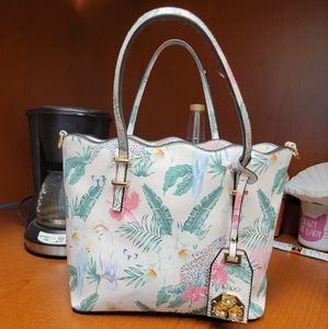 Tropical Print Purse